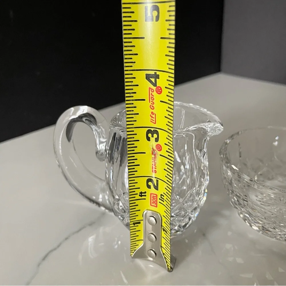 Small Lismore Creamer & Sugar Bowl SET by Waterford Crystal